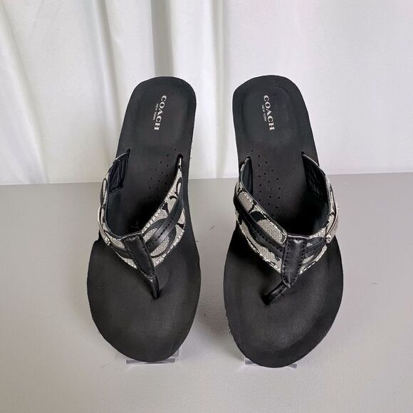 COACH JADEN WOMENS SANDALS BLACK SIZE 10B - Picture 11 of 11